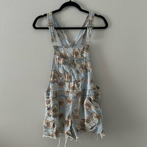 Sunflower Overalls Shorts